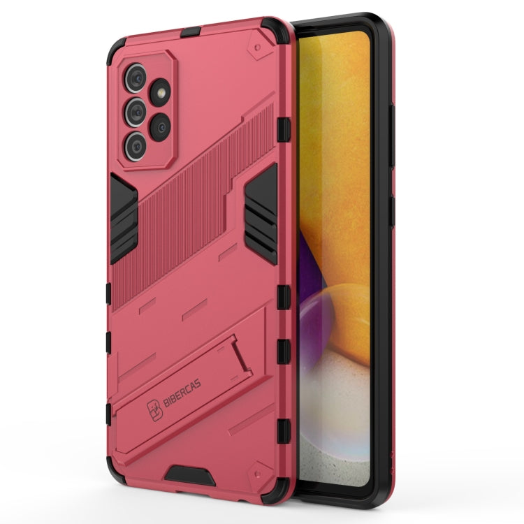 Punk Armor 2 in 1 PC + TPU Shockproof Case with Invisible Holder, For Samsung Galaxy A72 5G / 4G, For vivo V21e 5G