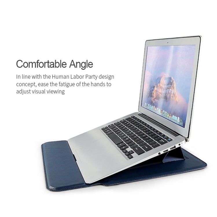 PU08 Multifunctional Notebook PU Liner Bag, 13.3 inch, 14.1-15.4 inch