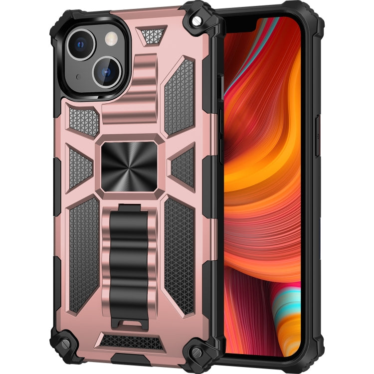 Armor Shockproof TPU + PC Magnetic Protective Case with Holder, For iPhone 13, For iPhone 13 Pro, For iPhone 13 Pro Max