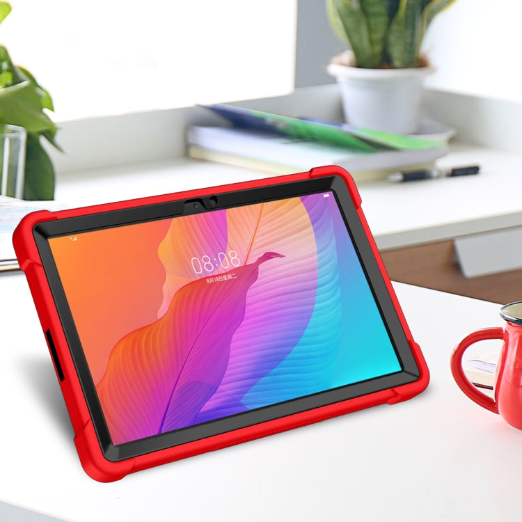 Silicone + PC Shockproof Protective Case with Holder, For Huawei MatePad T 10s / 10, For Huawei MatePad T8