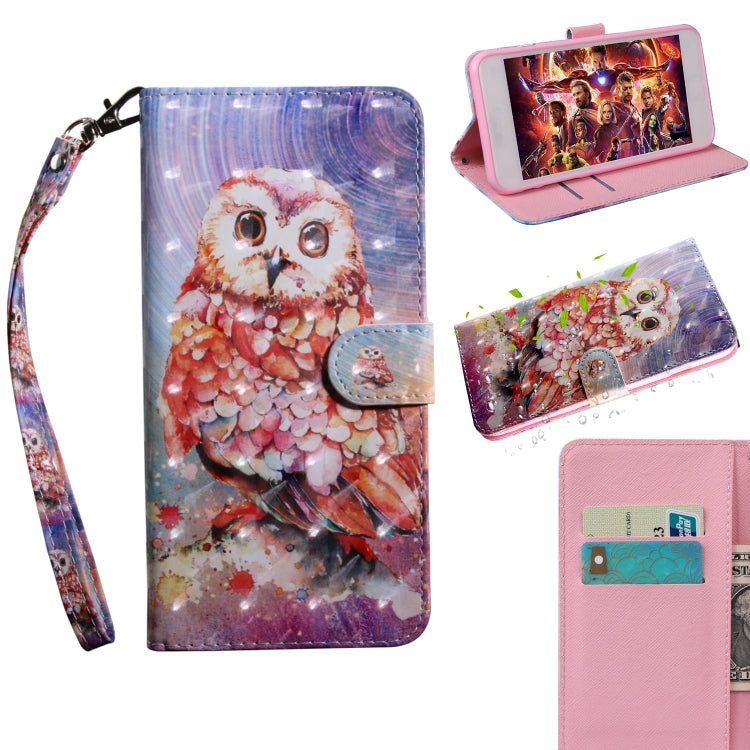 3D Painting Pattern Coloured Drawing Horizontal Flip TPU + PU Leather Case with Holder & Card Slots & Wallet, For Motorola Moto G8 Play, For OnePlus 7 Pro / 7T Pro, For OnePlus 7T, For Xiaomi Redmi 8