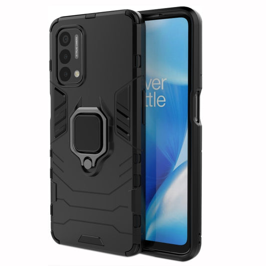 PC + TPU Shockproof Protective Case with Magnetic Ring Holder, For OnePlus Nord N200 5G