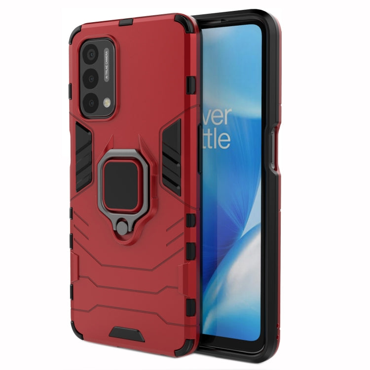 PC + TPU Shockproof Protective Case with Magnetic Ring Holder, For OnePlus Nord N200 5G