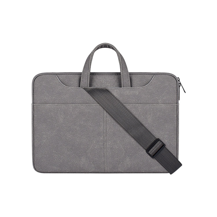 ST06SDJ Frosted PU Business Laptop Bag with Detachable Shoulder Strap, 13.3 inch, 14.1-15.4 inch, 15.6 inch