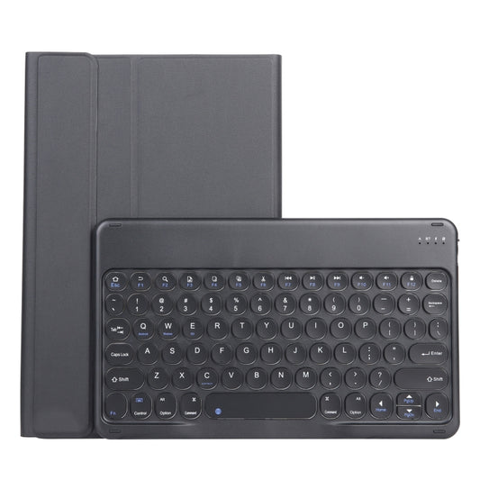YAM13 Lambskin Texture Detachable Round Keycap Bluetooth Keyboard Leather Case with Holder, For Lenovo Pad Pro 11.5 inch 2021 TB-J716F