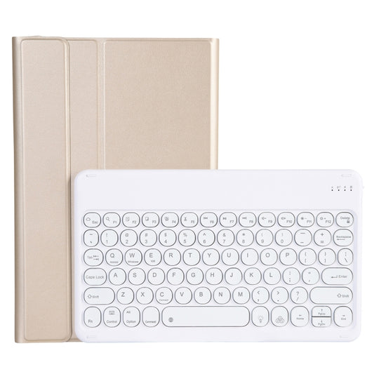 YAM13 Backlight Style Lambskin Texture Detachable Round Keycap Bluetooth Keyboard Leather Case with Holder, For Lenovo Pad Pro 11.5 inch 2021 TB-J716F, For Lenovo Pad Pro 11.5 inch 2021 TB-J716F / Tab P11 Pro 11.5 inch TB-J706F
