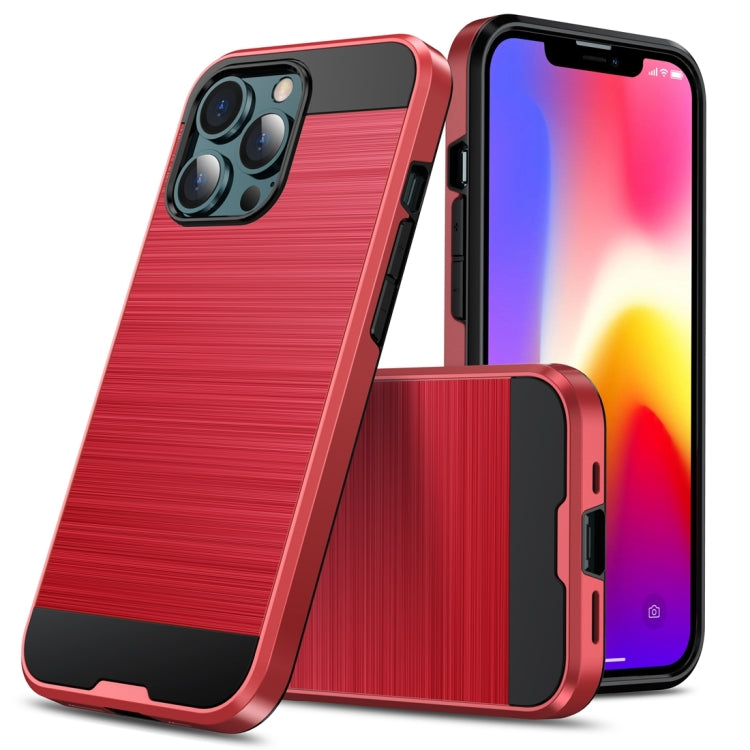 Brushed Texture Carbon Fiber TPU Case, For iPhone 13 mini, For iPhone 13, For iPhone 13 Pro, For iPhone 13 Pro Max