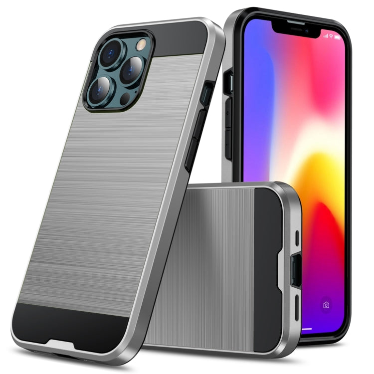 Brushed Texture Carbon Fiber TPU Case, For iPhone 13 mini, For iPhone 13, For iPhone 13 Pro, For iPhone 13 Pro Max
