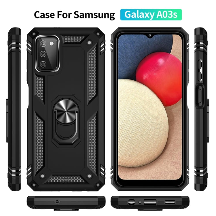 Shockproof TPU + PC Protective Case with 360 Degree Rotating Holder, For Samsung Galaxy A03s 166mm Version, For Samsung Galaxy A03s 166mm Version 166mm 版