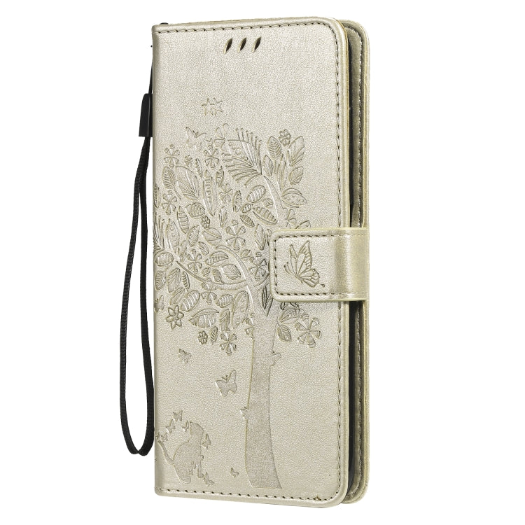 Tree & Cat Pattern Pressed Printing Horizontal Flip PU Leather Case with Holder & Card Slots & Wallet & Lanyard, For Nokia 6.3, For Nokia G20, For Nokia G10, For Nokia X20