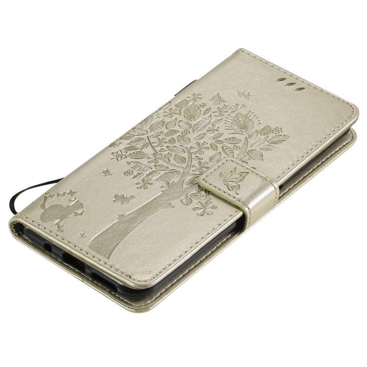 Tree & Cat Pattern Pressed Printing Horizontal Flip PU Leather Case with Holder & Card Slots & Wallet & Lanyard, For Nokia 6.3, For Nokia G20, For Nokia G10, For Nokia X20