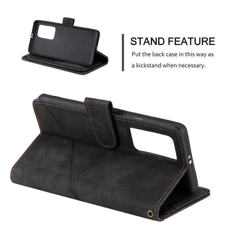 Skin Feel Business Horizontal Flip PU Leather Case with Holder & Multi-Card Slots & Wallet & Lanyard & Photo Frame, For Huawei P40 Pro, For Huawei P40 Lite, For Huawei P30 Pro