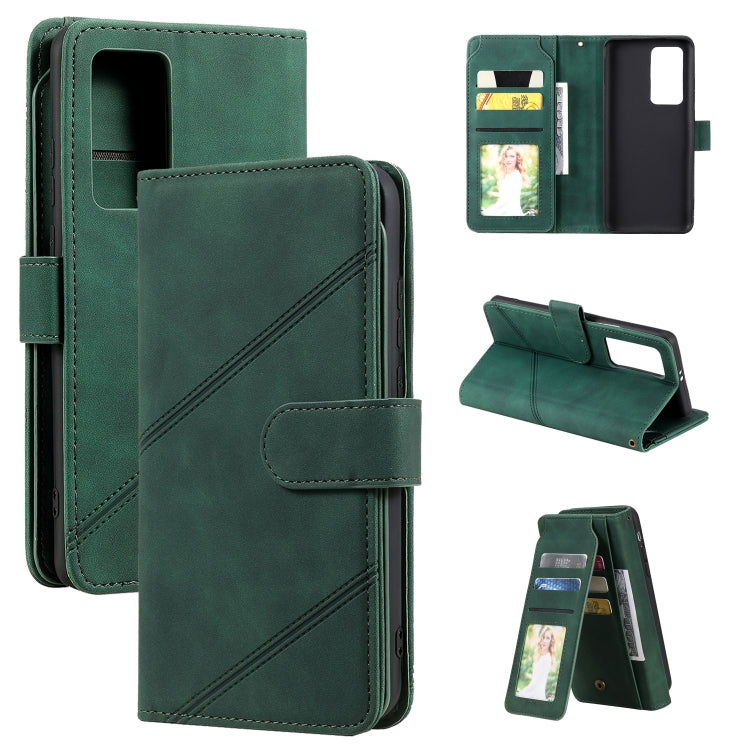 Skin Feel Business Horizontal Flip PU Leather Case with Holder & Multi-Card Slots & Wallet & Lanyard & Photo Frame, For Huawei P40 Pro, For Huawei P40 Lite, For Huawei P30 Pro