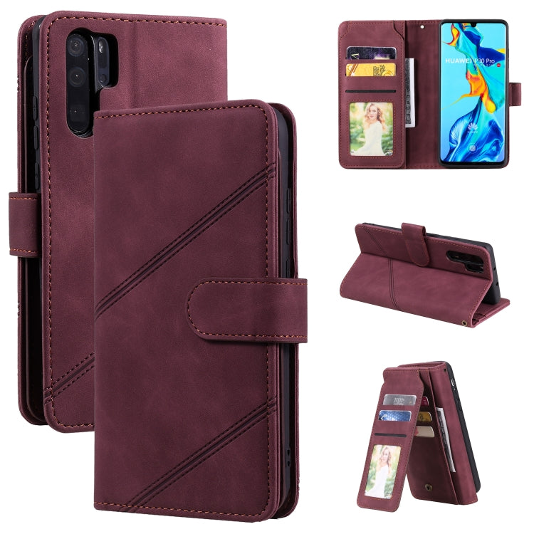 Skin Feel Business Horizontal Flip PU Leather Case with Holder & Multi-Card Slots & Wallet & Lanyard & Photo Frame, For Huawei P40 Pro, For Huawei P40 Lite, For Huawei P30 Pro