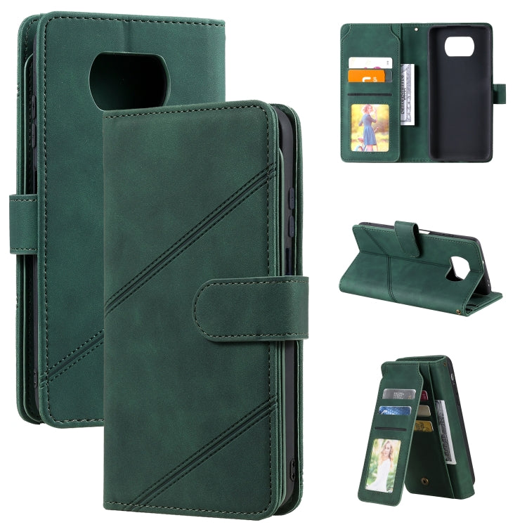 Skin Feel Business Horizontal Flip PU Leather Case with Holder & Multi-Card Slots & Wallet & Lanyard & Photo Frame, For Xiaomi Poco X3 NFC, For Xiaomi Redmi 8, For Xiaomi Redmi 8A, For Xiaomi Mi 10T 5G, For Xiaomi Redmi Note 10                         ...
