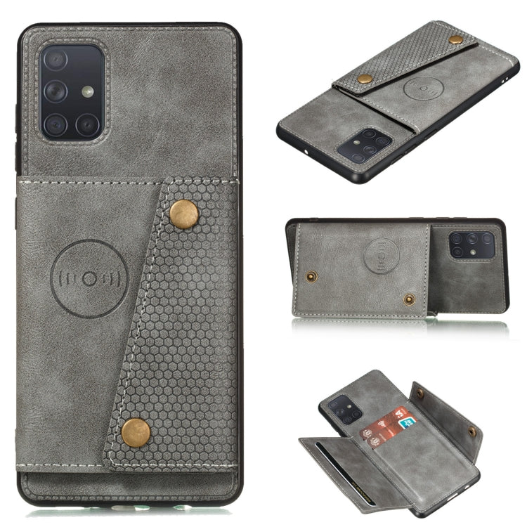 Double Buckle PU + TPU Shockproof Magnetic Protective Case with Card Slot & Holder, For OPPO Reno6 Pro 5G, For OPPO Reno6 Pro+ 5G, For Samsung Galaxy A22 5G, For Samsung Galaxy A22 4G