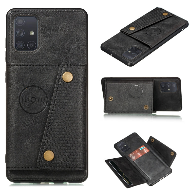 Double Buckle PU + TPU Shockproof Magnetic Protective Case with Card Slot & Holder, For OPPO Reno6 Pro 5G, For OPPO Reno6 Pro+ 5G, For Samsung Galaxy A22 5G, For Samsung Galaxy A22 4G
