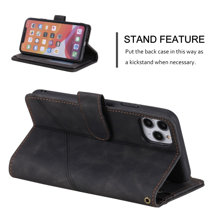 Skin Feel Business Horizontal Flip PU Leather Case with Holder & Multi-Card Slots & Wallet & Lanyard & Photo Frame, For iPhone 11, For iPhone 11 Pro, For iPhone 11 Pro Max, For iPhone 12 mini, For iPhone 12 / 12 Pro, For iPhone 12 Pro Max              ...