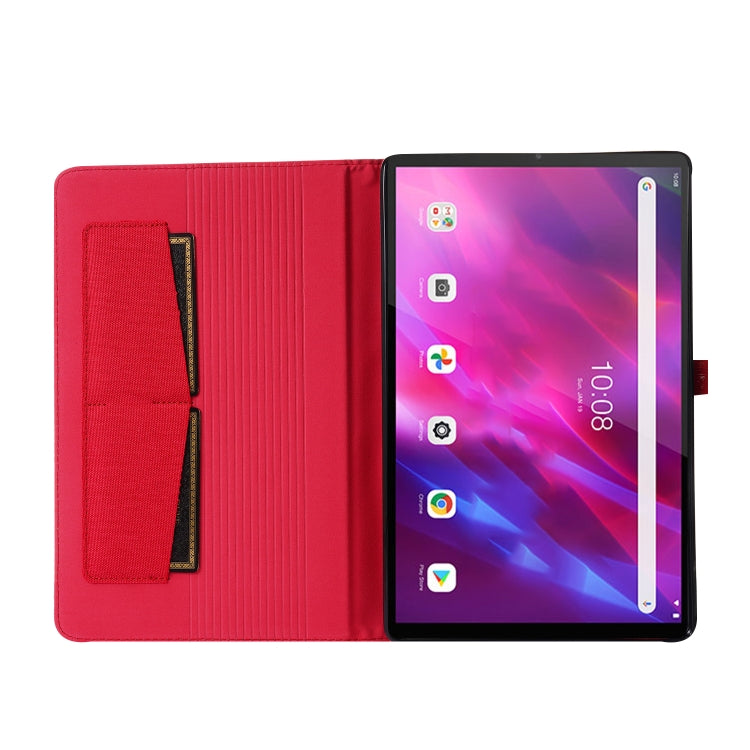 Fabric Texture Horizontal Flip TPU Leather Case with Holder, For Lenovo Tab K10, For Huawei MatePad 11 2021