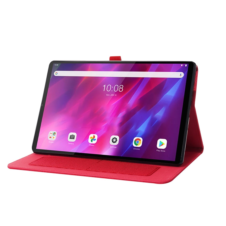 Fabric Texture Horizontal Flip TPU Leather Case with Holder, For Lenovo Tab K10, For Huawei MatePad 11 2021