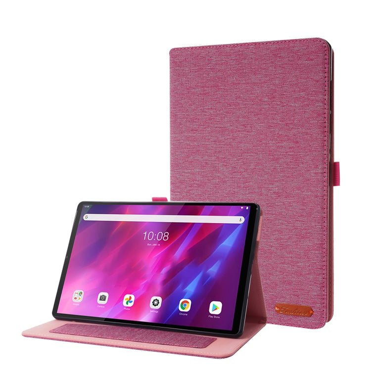 Fabric Texture Horizontal Flip TPU Leather Case with Holder, For Lenovo Tab K10, For Huawei MatePad 11 2021