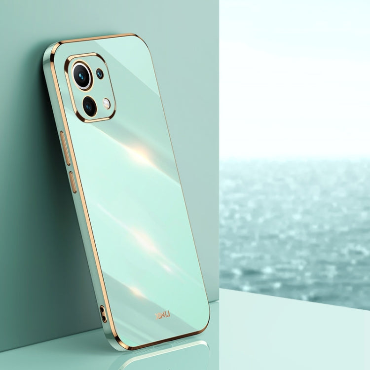 XINLI Straight Edge 6D Electroplate TPU Phone Case, For Xiaomi Mi 8, For Xiaomi Mi 9, For Xiaomi Mi 10 5G, For Xiaomi Mi 10S, For Xiaomi Mi 10T Lite 5G, For Xiaomi Mi 11, For Xiaomi Mi 11 Ultra