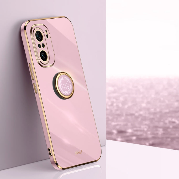 XINLI Straight Edge 6D Electroplate TPU Phone Case with Ring Holder, For Xiaomi Redmi K30, For Xiaomi Redmi K40, For Xiaomi Redmi Note 8 Pro, For Xiaomi Redmi Note 9 4G, For Xiaomi Redmi Note 9 5G, For Xiaomi Redmi Note 9S, For Xiaomi Mi 8