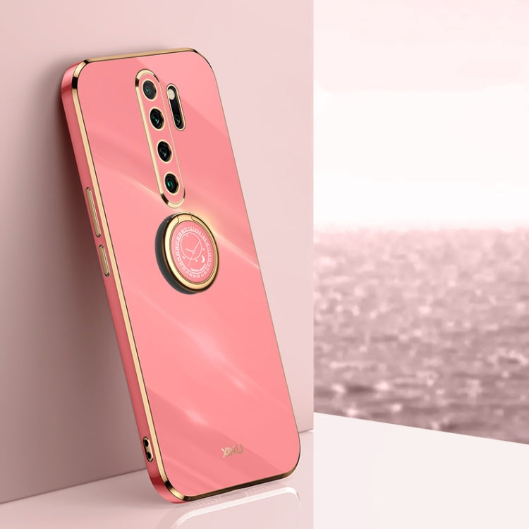 XINLI Straight Edge 6D Electroplate TPU Phone Case with Ring Holder, For Xiaomi Redmi K30, For Xiaomi Redmi K40, For Xiaomi Redmi Note 8 Pro, For Xiaomi Redmi Note 9 4G, For Xiaomi Redmi Note 9 5G, For Xiaomi Redmi Note 9S, For Xiaomi Mi 8