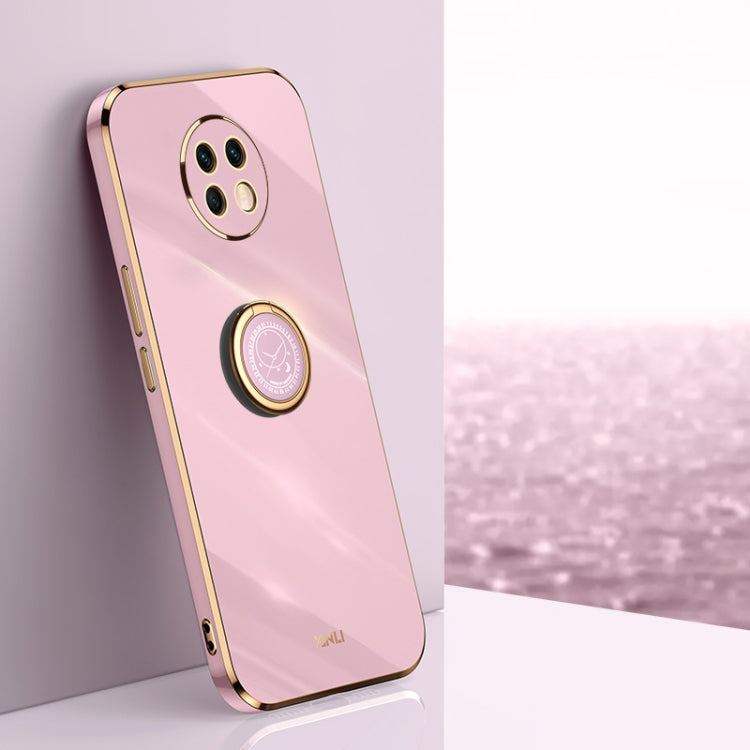 XINLI Straight Edge 6D Electroplate TPU Phone Case with Ring Holder, For Xiaomi Redmi K30, For Xiaomi Redmi K40, For Xiaomi Redmi Note 8 Pro, For Xiaomi Redmi Note 9 4G, For Xiaomi Redmi Note 9 5G, For Xiaomi Redmi Note 9S, For Xiaomi Mi 8