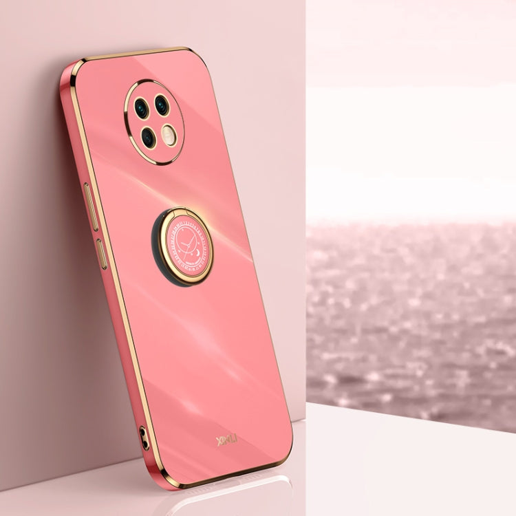 XINLI Straight Edge 6D Electroplate TPU Phone Case with Ring Holder, For Xiaomi Redmi K30, For Xiaomi Redmi K40, For Xiaomi Redmi Note 8 Pro, For Xiaomi Redmi Note 9 4G, For Xiaomi Redmi Note 9 5G, For Xiaomi Redmi Note 9S, For Xiaomi Mi 8