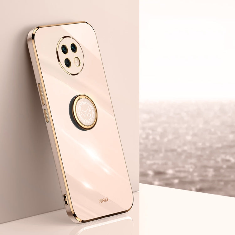 XINLI Straight Edge 6D Electroplate TPU Phone Case with Ring Holder, For Xiaomi Redmi K30, For Xiaomi Redmi K40, For Xiaomi Redmi Note 8 Pro, For Xiaomi Redmi Note 9 4G, For Xiaomi Redmi Note 9 5G, For Xiaomi Redmi Note 9S, For Xiaomi Mi 8