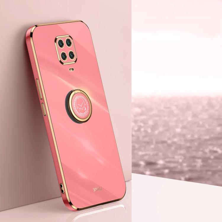 XINLI Straight Edge 6D Electroplate TPU Phone Case with Ring Holder, For Xiaomi Redmi K30, For Xiaomi Redmi K40, For Xiaomi Redmi Note 8 Pro, For Xiaomi Redmi Note 9 4G, For Xiaomi Redmi Note 9 5G, For Xiaomi Redmi Note 9S, For Xiaomi Mi 8