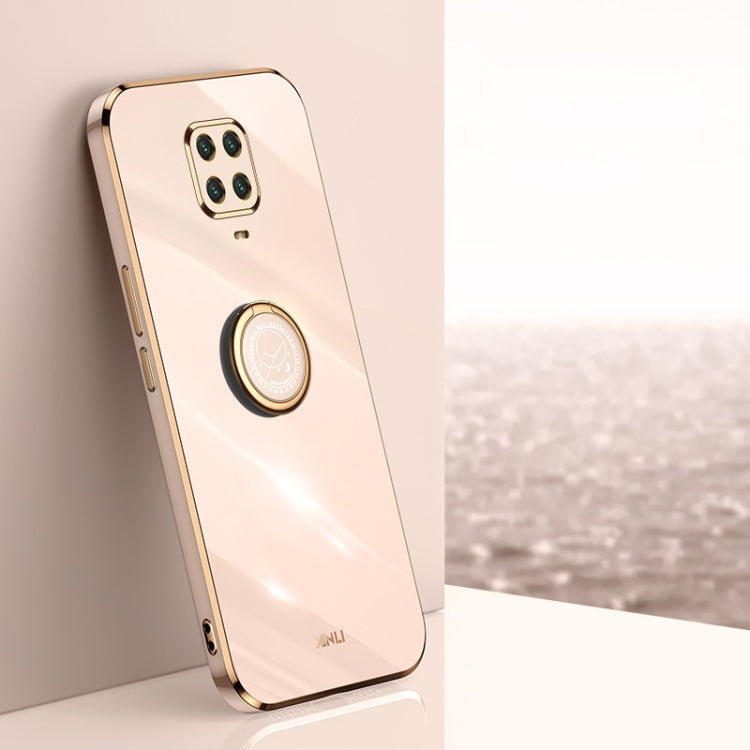XINLI Straight Edge 6D Electroplate TPU Phone Case with Ring Holder, For Xiaomi Redmi K30, For Xiaomi Redmi K40, For Xiaomi Redmi Note 8 Pro, For Xiaomi Redmi Note 9 4G, For Xiaomi Redmi Note 9 5G, For Xiaomi Redmi Note 9S, For Xiaomi Mi 8