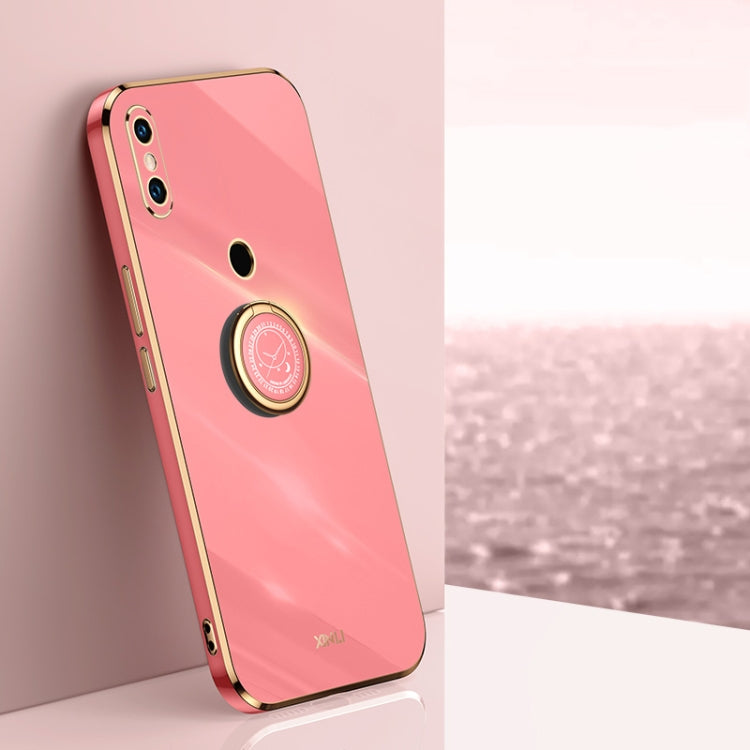 XINLI Straight Edge 6D Electroplate TPU Phone Case with Ring Holder, For Xiaomi Redmi K30, For Xiaomi Redmi K40, For Xiaomi Redmi Note 8 Pro, For Xiaomi Redmi Note 9 4G, For Xiaomi Redmi Note 9 5G, For Xiaomi Redmi Note 9S, For Xiaomi Mi 8