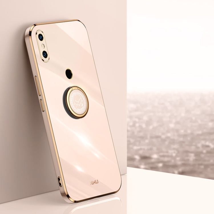 XINLI Straight Edge 6D Electroplate TPU Phone Case with Ring Holder, For Xiaomi Redmi K30, For Xiaomi Redmi K40, For Xiaomi Redmi Note 8 Pro, For Xiaomi Redmi Note 9 4G, For Xiaomi Redmi Note 9 5G, For Xiaomi Redmi Note 9S, For Xiaomi Mi 8