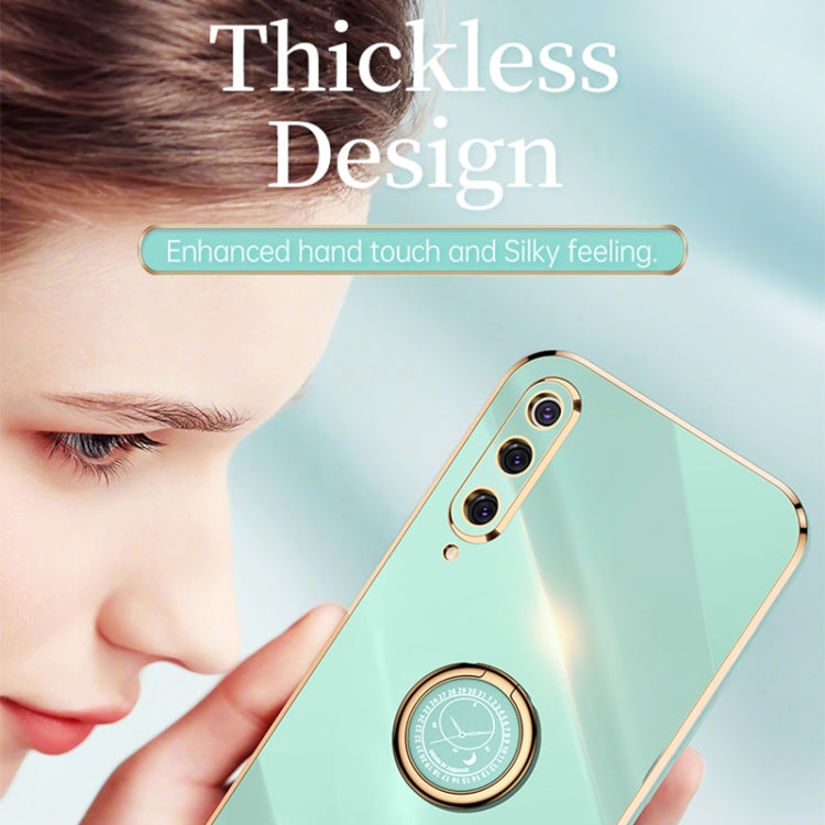 XINLI Straight Edge 6D Electroplate TPU Phone Case with Ring Holder, For Xiaomi Mi 9, For Xiaomi Mi 10 5G, For Xiaomi Mi 10S, For Xiaomi Mi 10T Lite 5G, For Xiaomi Mi 11, For Xiaomi Mi 11 Ultra