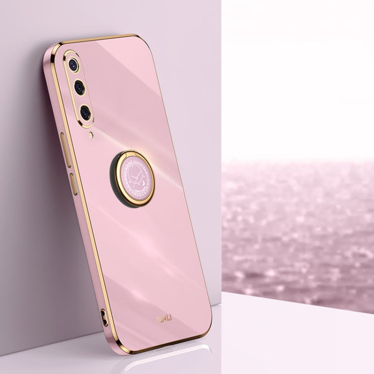 XINLI Straight Edge 6D Electroplate TPU Phone Case with Ring Holder, For Xiaomi Mi 9, For Xiaomi Mi 10 5G, For Xiaomi Mi 10S, For Xiaomi Mi 10T Lite 5G, For Xiaomi Mi 11, For Xiaomi Mi 11 Ultra