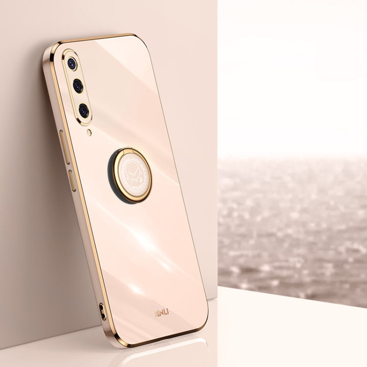 XINLI Straight Edge 6D Electroplate TPU Phone Case with Ring Holder, For Xiaomi Mi 9, For Xiaomi Mi 10 5G, For Xiaomi Mi 10S, For Xiaomi Mi 10T Lite 5G, For Xiaomi Mi 11, For Xiaomi Mi 11 Ultra