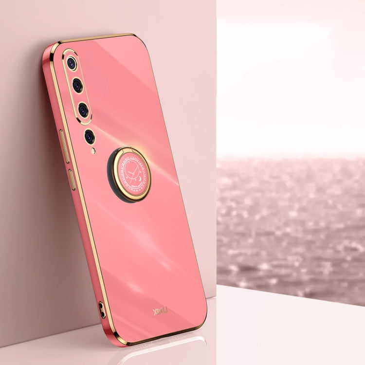 XINLI Straight Edge 6D Electroplate TPU Phone Case with Ring Holder, For Xiaomi Mi 9, For Xiaomi Mi 10 5G, For Xiaomi Mi 10S, For Xiaomi Mi 10T Lite 5G, For Xiaomi Mi 11, For Xiaomi Mi 11 Ultra