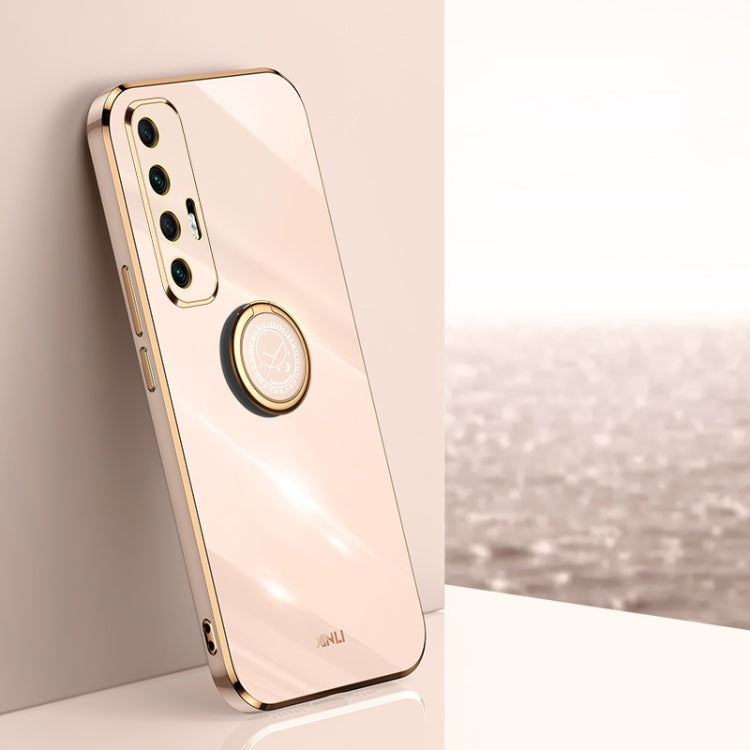 XINLI Straight Edge 6D Electroplate TPU Phone Case with Ring Holder, For Xiaomi Mi 9, For Xiaomi Mi 10 5G, For Xiaomi Mi 10S, For Xiaomi Mi 10T Lite 5G, For Xiaomi Mi 11, For Xiaomi Mi 11 Ultra