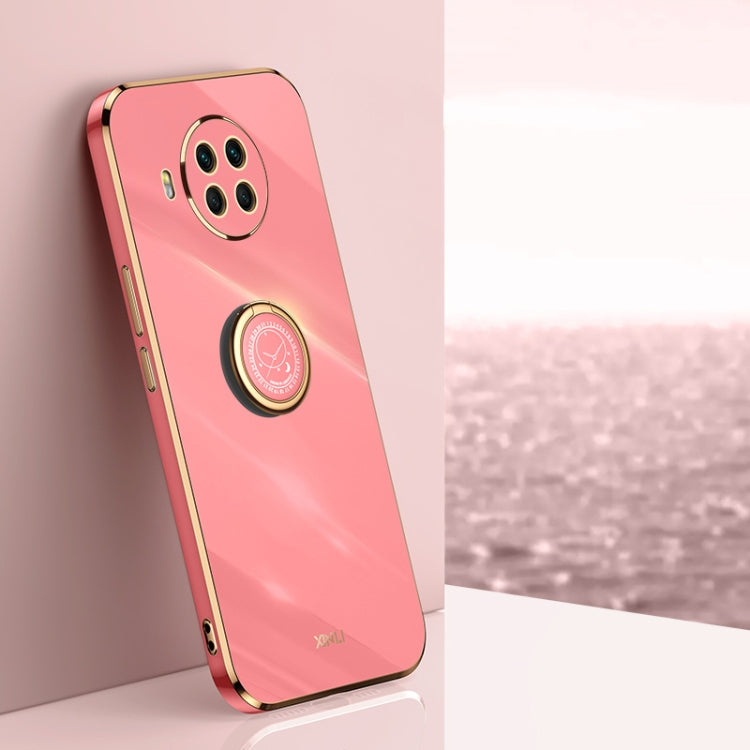 XINLI Straight Edge 6D Electroplate TPU Phone Case with Ring Holder, For Xiaomi Mi 9, For Xiaomi Mi 10 5G, For Xiaomi Mi 10S, For Xiaomi Mi 10T Lite 5G, For Xiaomi Mi 11, For Xiaomi Mi 11 Ultra