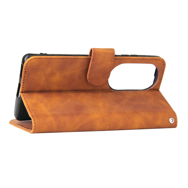 Solid Color Skin Feel Magnetic Buckle Horizontal Flip Calf Texture PU Leather Case with Holder & Card Slots & Wallet, For Huawei P50, For Huawei P50 Pro