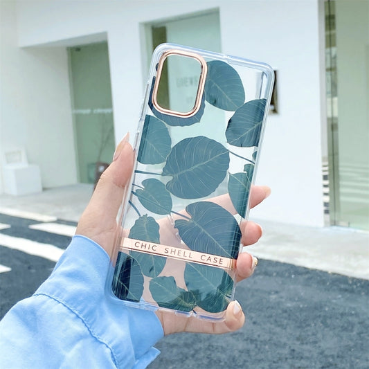 High Translucent Electroplating Flower Pattern TPU + PC Shockproof Case, For Samsung Galaxy A51 5G, For Samsung Galaxy A72 5G / 4G, For Samsung Galaxy S20+, For Samsung Galaxy A52 5G / 4G