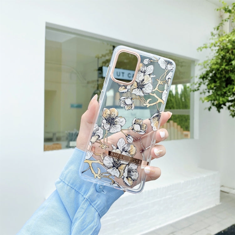 High Translucent Electroplating Flower Pattern TPU + PC Shockproof Case, For Samsung Galaxy A51 5G, For Samsung Galaxy A72 5G / 4G, For Samsung Galaxy S20+, For Samsung Galaxy A52 5G / 4G