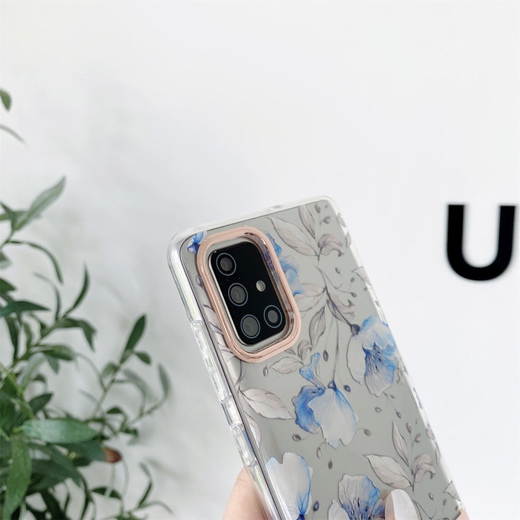 High Translucent Electroplating Flower Pattern TPU + PC Shockproof Case, For Samsung Galaxy A51 5G, For Samsung Galaxy A72 5G / 4G, For Samsung Galaxy S20+, For Samsung Galaxy A52 5G / 4G