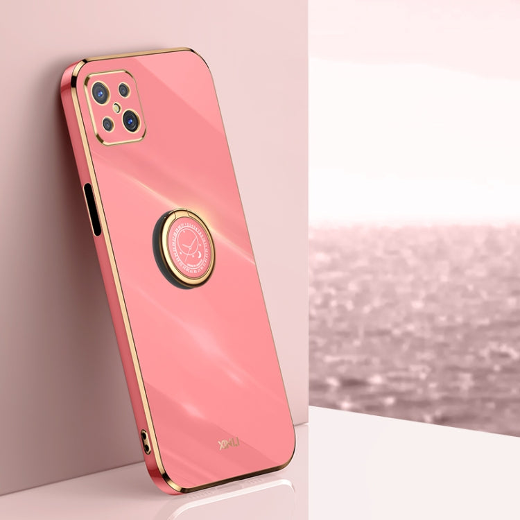 XINLI Straight Edge 6D Electroplate TPU Phone Case with Ring Holder, For OPPO A92s, For OPPO A93, For OPPO F11, For OPPO Find X3 Pro, For OPPO K9, For OPPO Reno4, For OPPO Reno4 Pro
