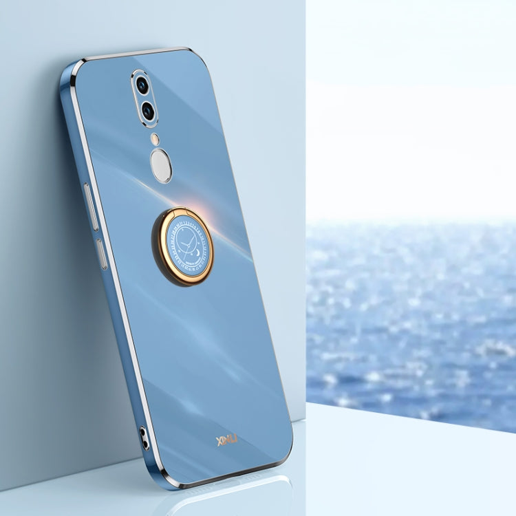 XINLI Straight Edge 6D Electroplate TPU Phone Case with Ring Holder, For OPPO A92s, For OPPO A93, For OPPO F11, For OPPO Find X3 Pro, For OPPO K9, For OPPO Reno4, For OPPO Reno4 Pro