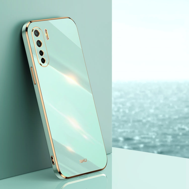 XINLI Straight Edge 6D Electroplate TPU Phone Case, For OPPO A9 2020 / A11x, For OPPO A15, For OPPO A52, For OPPO A55 5G, For OPPO A72, For OPPO A91, For OPPO A92s