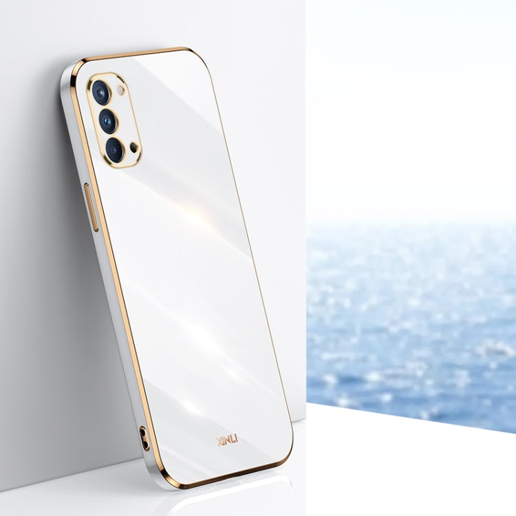 XINLI Straight Edge 6D Electroplate TPU Phone Case, For OPPO A93, For OPPO F11, For OPPO Find X3 Pro, For OPPO K9, For OPPO Reno4, For OPPO Reno4 Pro, For OPPO Reno4 SE