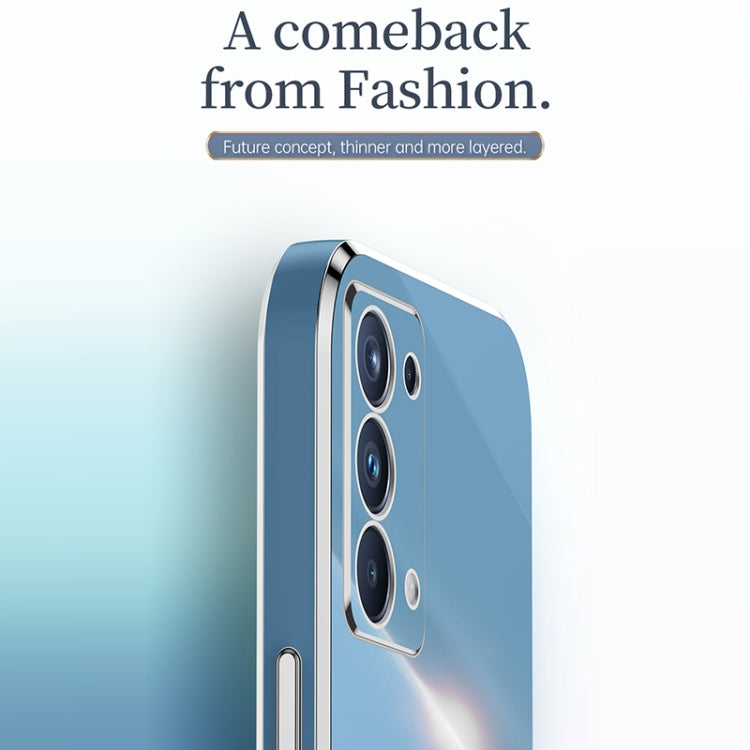 XINLI Straight Edge 6D Electroplate TPU Phone Case, For OPPO Reno5 4G, For OPPO Reno5 Pro, For OPPO Reno5 Pro+, For OPPO Reno6 Pro+ 5G, For OPPO Reno6 5G, For OPPO Reno6 Pro 5G, For OPPO A53 5G, For OPPO A53